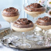 Double-layer custard and chocolate mousse